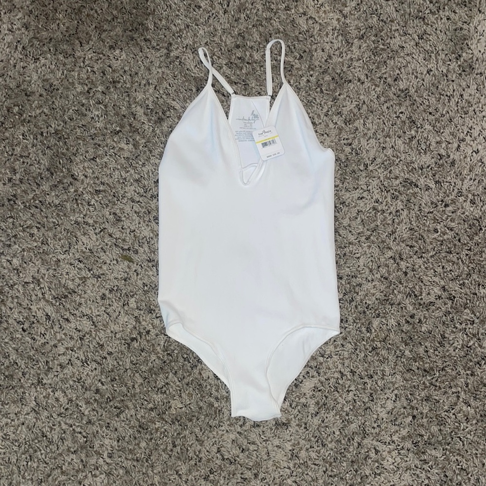 Free People White Bodysuit NWT